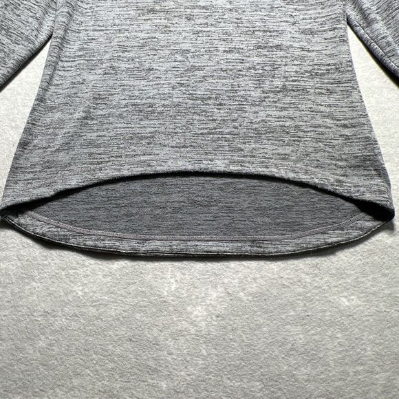 Athleta No Sweatin It Sharkbite Gray Crew Neck Pullover Sweater Women’s Size: S - Picture 6 of 13